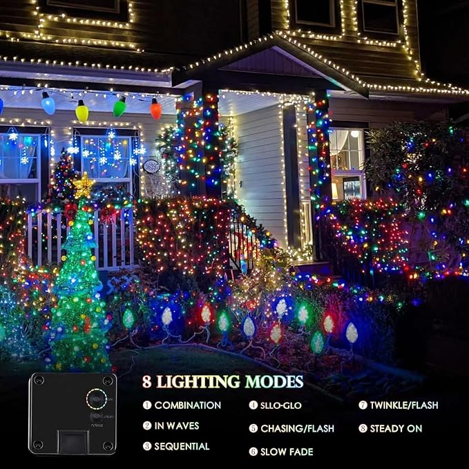 Extra-Long 144FT Solar String Lights - Image 3