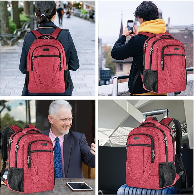 BIKROD Unisex Rose Laptop Backpack, Suitable - Image 6