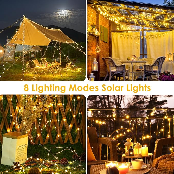 Extra-Long 144FT Solar String Lights - Image 5