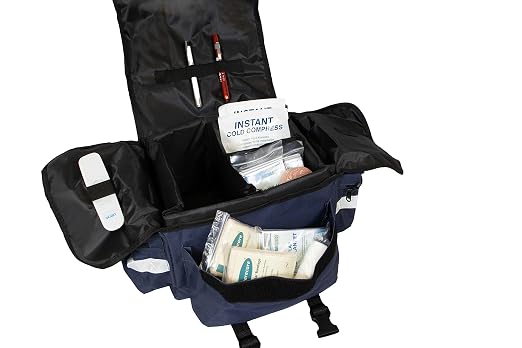 Primacare KB-RO74-B First Responder Trauma Bag, Side Pockets, Reflective Strip - Image 4