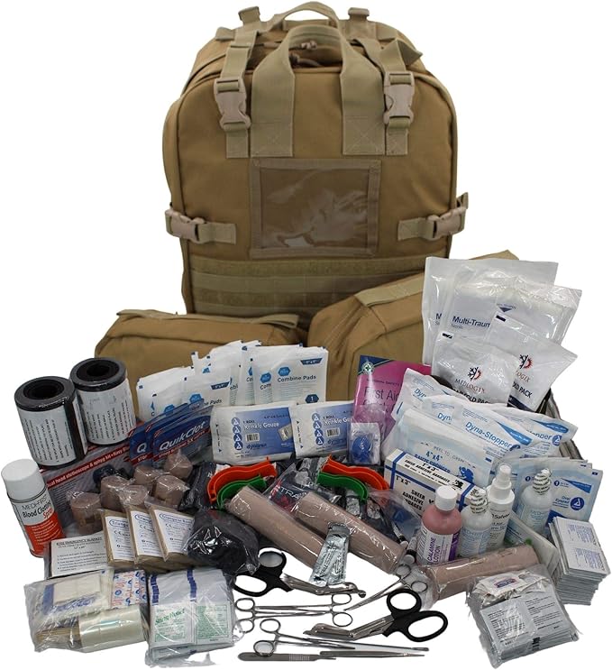 Luminary Stomp Medical Backpack Fully Stocked First Aid Trauma Kit Special by LuminaryGlobal