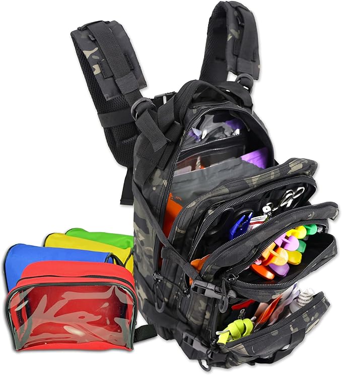Lightning X Stocked EMS/EMT Trauma & Bleeding First Aid Responder Medical by LightningXProducts