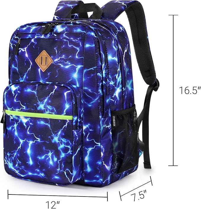 ZORFIN 26L Backpack for College, and Travel: Water Resistant Bookbag - Image 3
