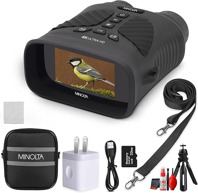 Minolta MNDM10B 10x 25 4K Night Vision Monocular by Minolta