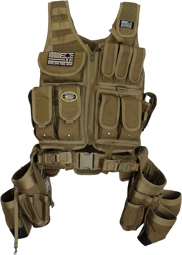 Spec Ops Tool Gear SF-18 Charlie 2.0 Tactical Tool Vest & Belt | Modular MOLLE by SpecOpsToolGear