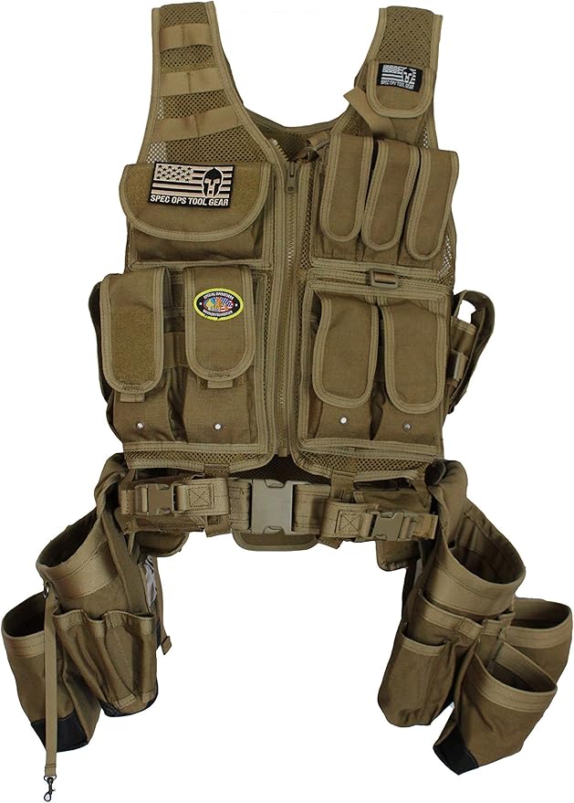 Spec Ops Tool Gear SF-18 Charlie 2.0 Tactical Tool Vest & Belt | Modular MOLLE by SpecOpsToolGear