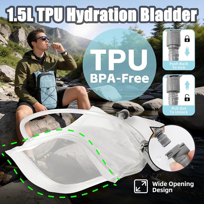 Hydration Pack Backpack, Insulated Hiking Water Backpack - Image 5