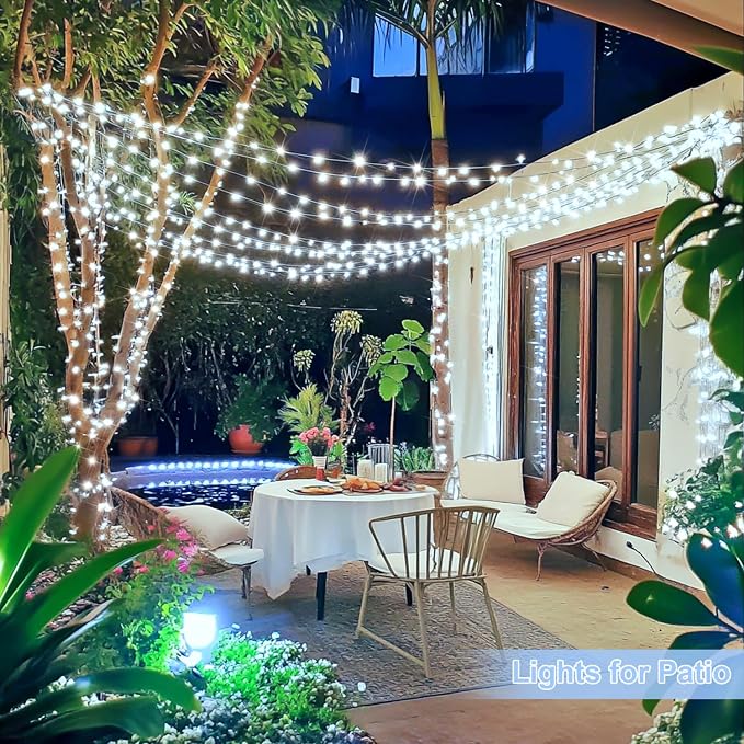 JMEXSUSS 800 LED White Christmas String Lights Outdoor, String Twinkle Lights - Image 7
