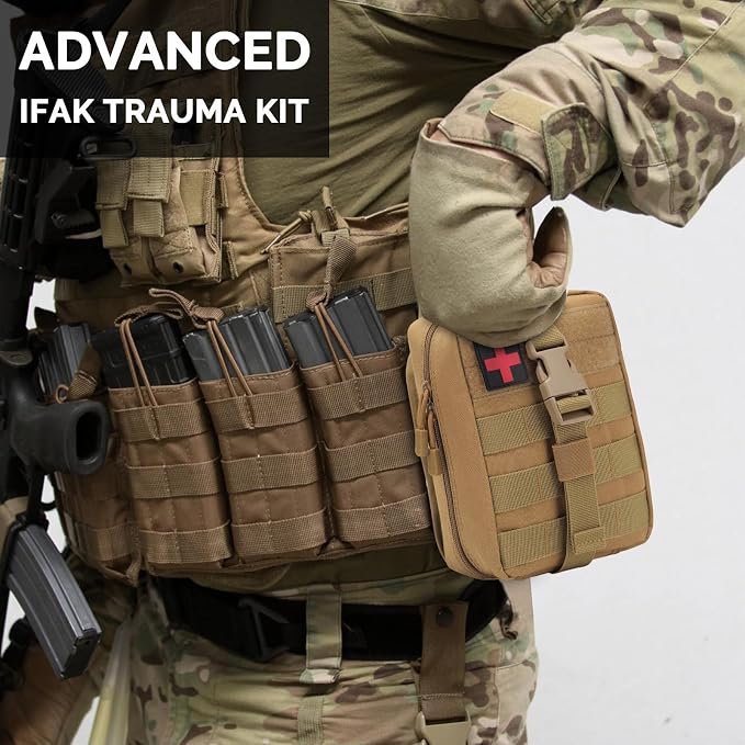 IFAK Trauma First Aid Kit Molle Pouches Emergency Survival Kit - Image 4