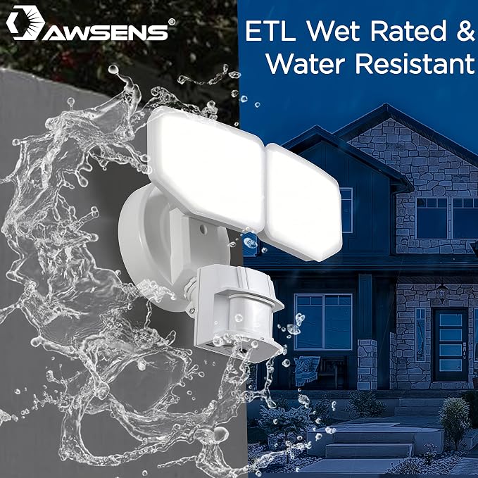 30W LED Motion Sensor Security Light Outdoor, 180 Degree, 2600 LM, 5100 K - Image 2
