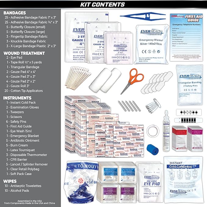 Rapid Care First Aid 160-Piece All-Purpose First Aid Kit - Image 5