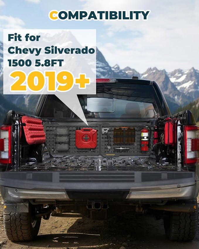 Trumgeta Aluminum Front Bed MOLLE Panel Fit - Image 2