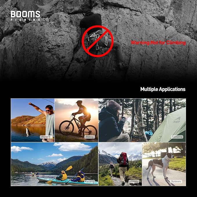 Booms Fishing CC5 Multi-Use Carabiner Clips, 10 Pack 2.7" Small Caribeener Clips - Image 6