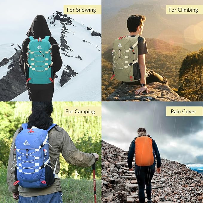 Bseash 40L Waterproof Hiking Backpack - Image 7