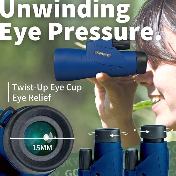 Gosky Monoculars Telescope, 12x55 HD Monocular - Image 2