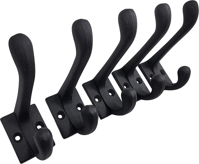 Claimed Corner Cast Iron Coat Hooks - Image 8