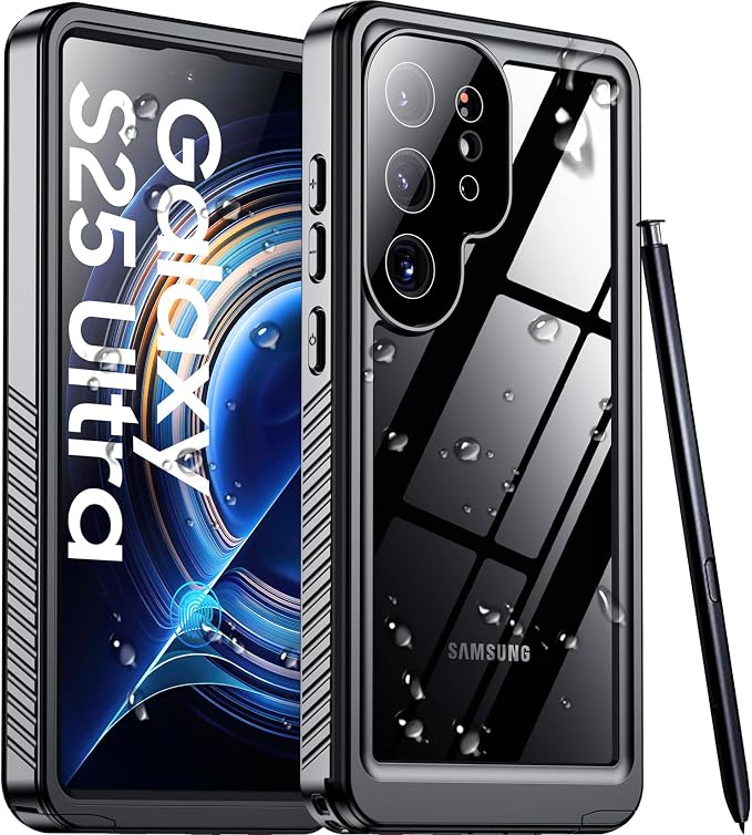 Temdan Designed for Samsung Galaxy S25 Ultra Case Waterproof, Built-in Lens & by Temdan