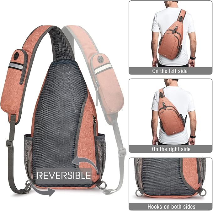 G4Free Sling Bag RFID Blocking Sling Backpack Crossbody Chest Bag Daypack - Image 5