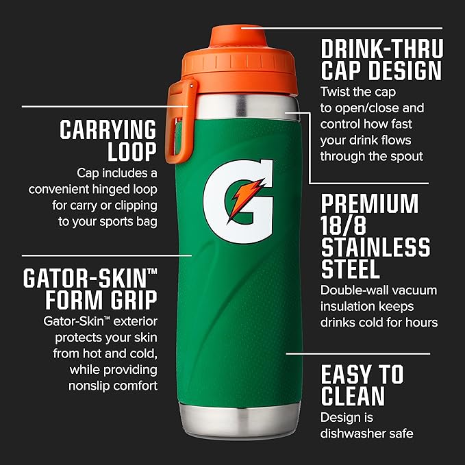 Gatorade Stainless Steel Sport Bottle - Image 2