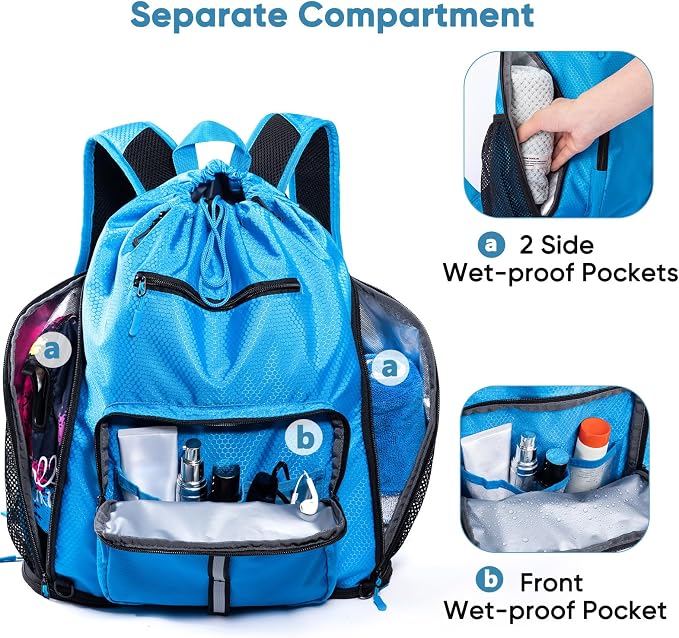 Large Beach Backpack Waterproof Sandproof - Image 4