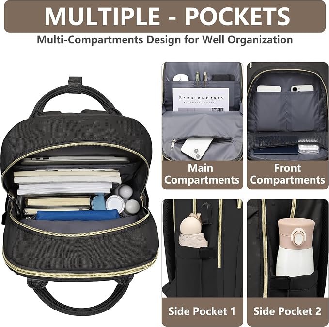Laptop Backpack for Women Work Bag - Image 3