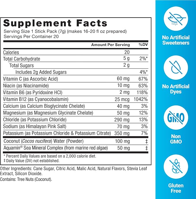 Force Factor Liquid Labs Electrolytes Powder Packets—Lemon Lime—Hydration - Image 5