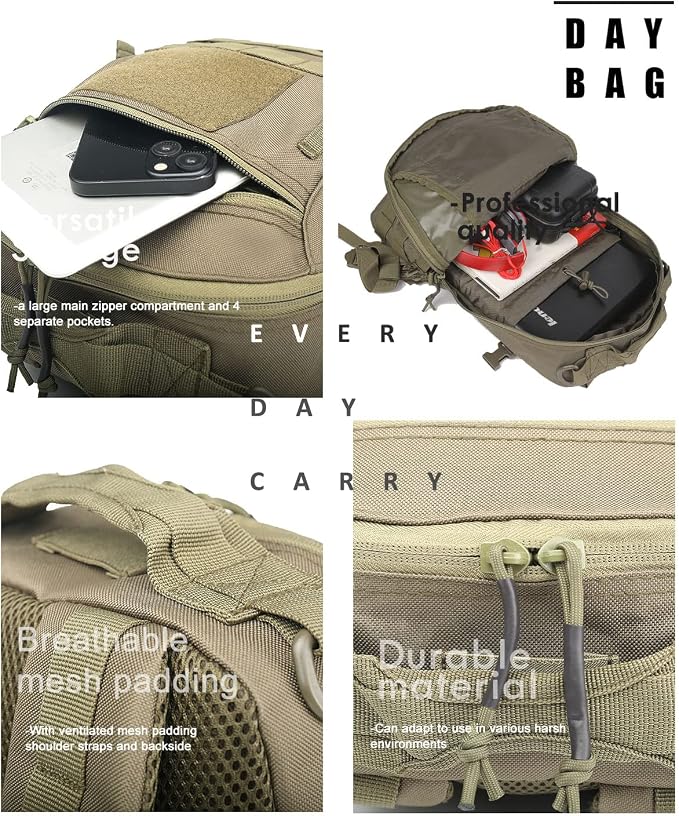 Miramrax 12L Small Backpack Day Pack - Image 5