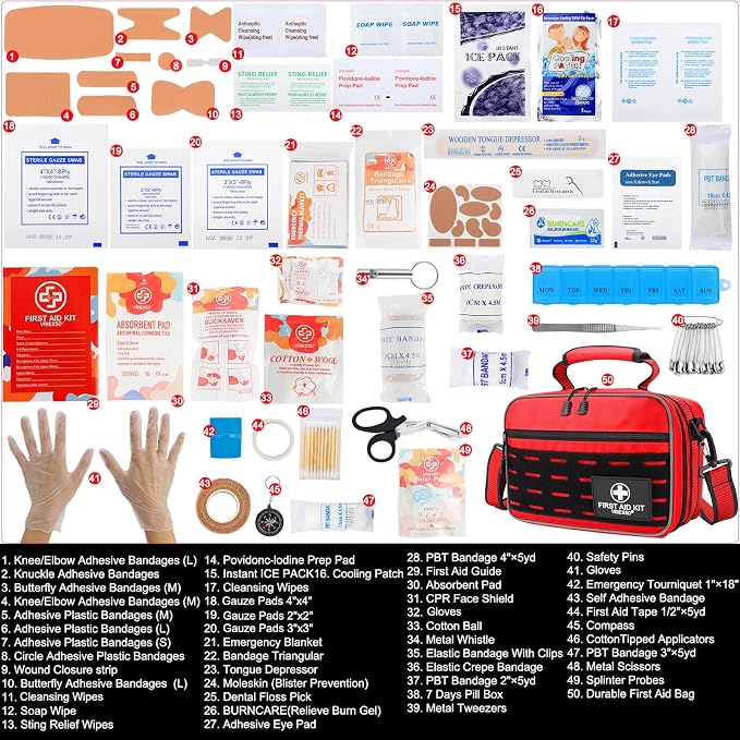 VRIEXSD Premium 450 Piece Large First Aid Kit - Image 2