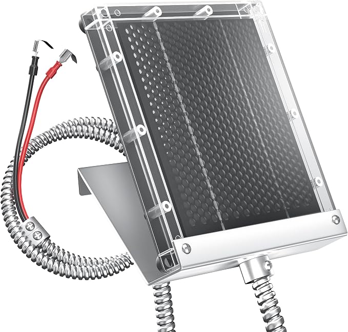 POWOXI 12V Solar Panel for Deer Feeder: 1.7W Waterproof Solar Battery Charger by POWOXI