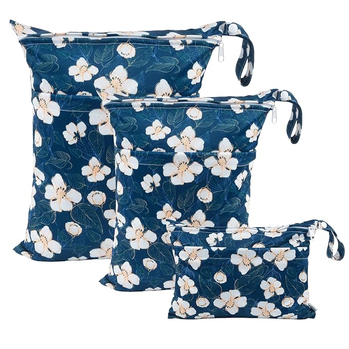 babygoal Wet Dry Bags for Baby Cloth Diapers, Washable Travel Bags, Gym Bag for by babygoal
