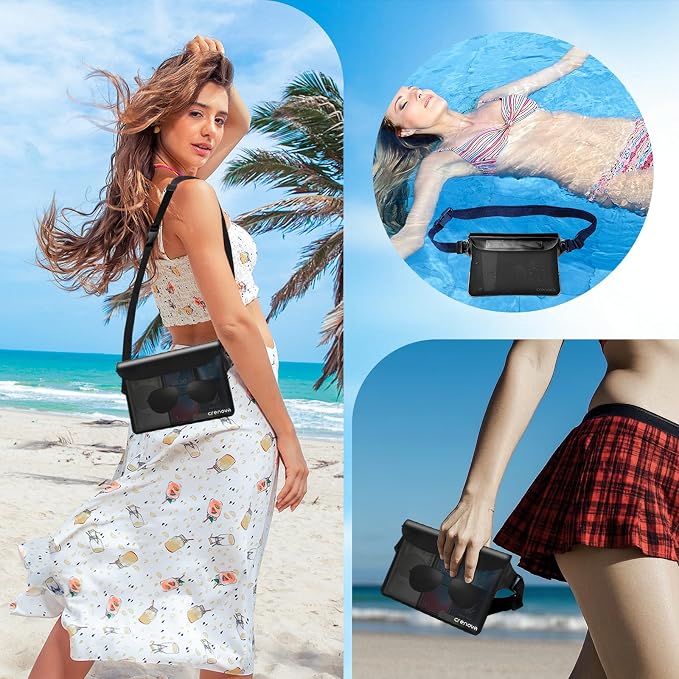 Waterproof Bag for Beach, Waterproof Pouch for Phone Passport Purse, Fanny - Image 9