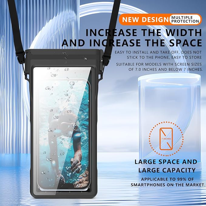 GOLDJU Waterproof Phone Case, Underwater Diving Phone Case - Image 2