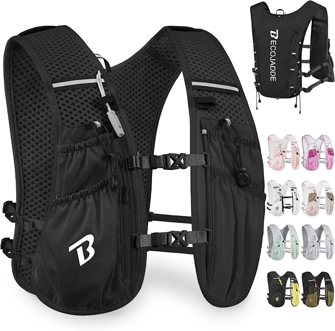 BECOJADDE Running Vest Hydration Backpack by BECOJADDE