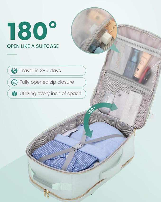 LOVEVOOK Travel Backpack for Women & Men 40L, Airline Approved Carry On - Image 2