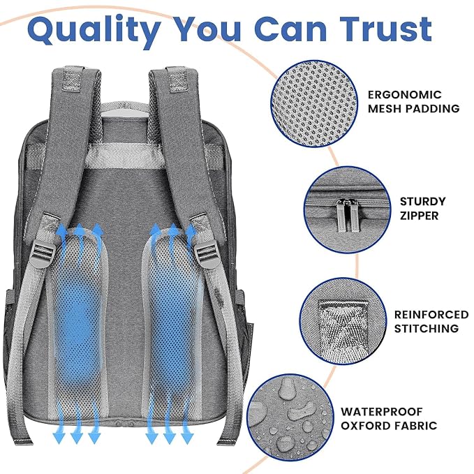 PILLANI Baby Diaper Bag Backpack - Image 6