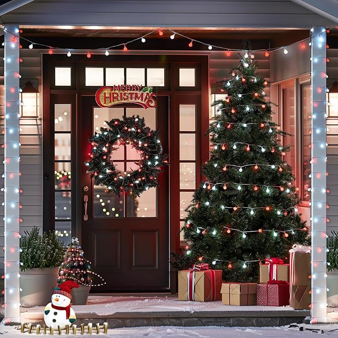 JMEXSUSS Globe String Lights, 100 LED Plug - Image 7