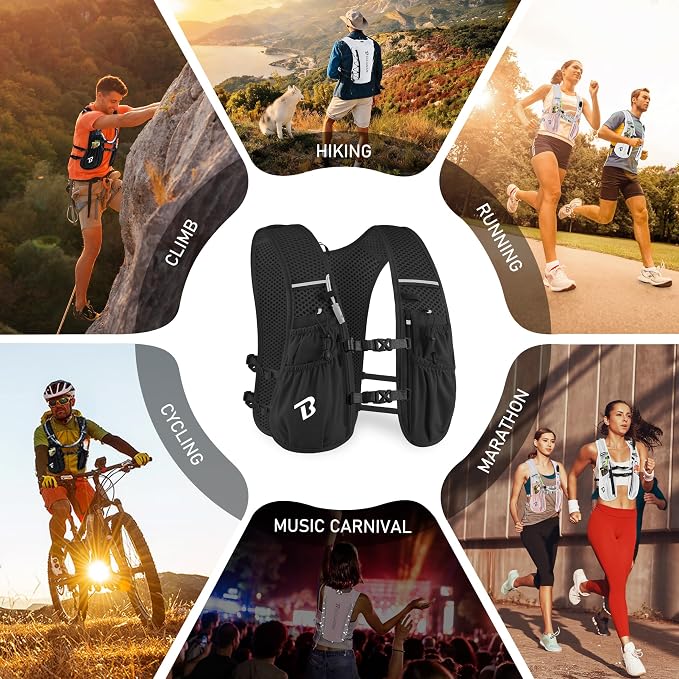 BECOJADDE Running Vest Hydration Backpack - Image 6