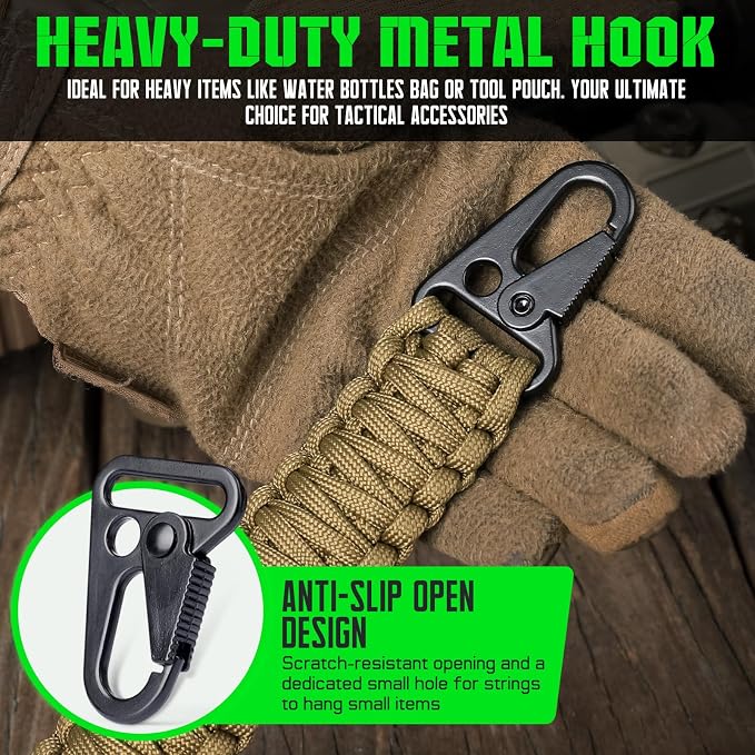 Tactical Paracord Handle，9-core Weaving Paracord Strap - Image 5