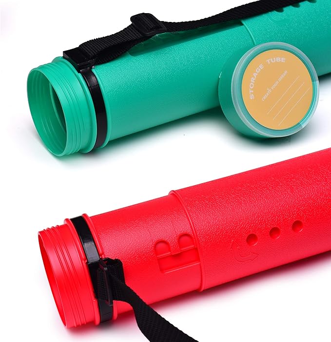 2-Pack Extendable Poster Tubes Expand from 24.5” to 40” - Image 2