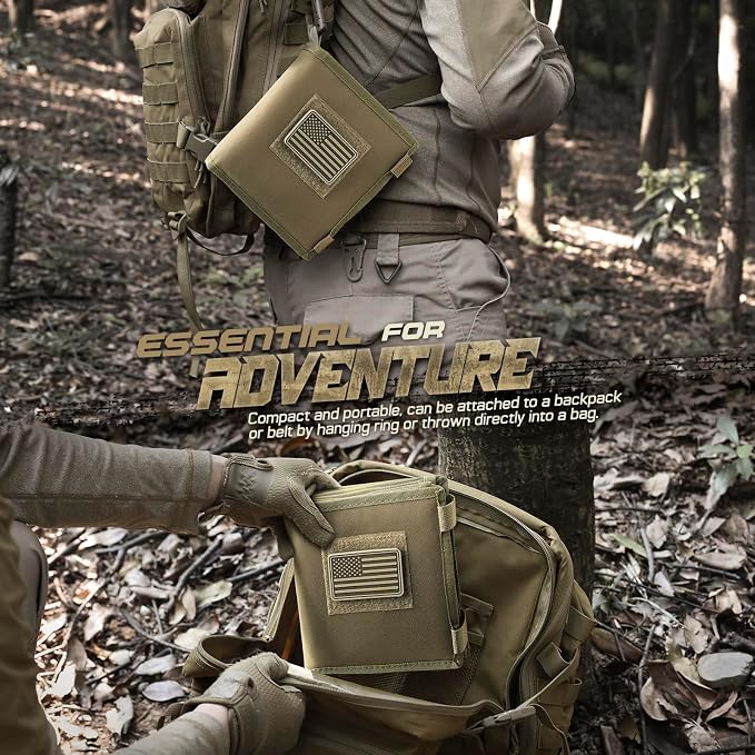 LIVANS Tactical Pouch Military Map Case Holder Army Foldable Map Storage Pouch - Image 5