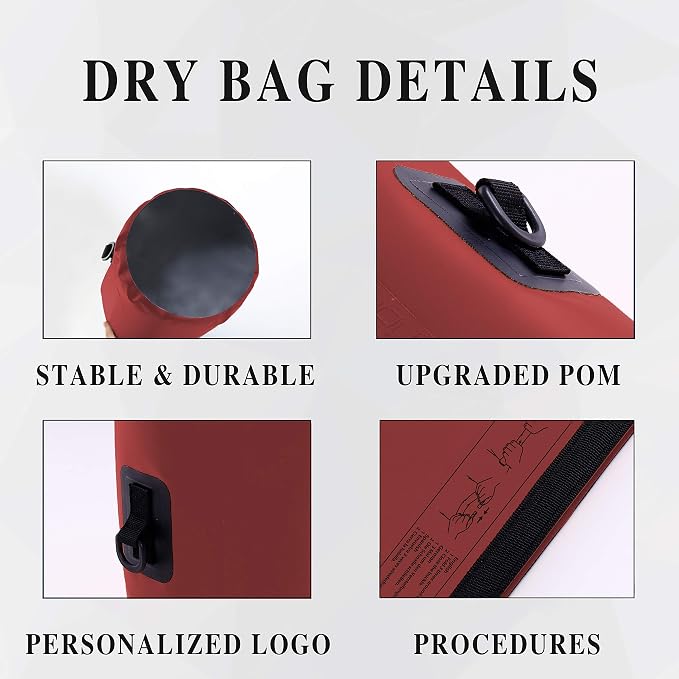 IDRYBAG Dry Bag for Kayaking Waterproof 2L/5L/10L/15L/20L, Small Dry Sack - Image 2