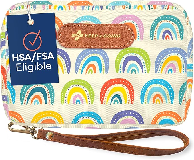 KeepGoing Travel First Aid Kit for Kids – 130 Pc. for Car, Diaper Bag & Backpack by KEEP%3EGOING