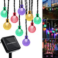 Outdoor Solar String Lights, 46FT 66LED 8Modes Crystal Color Solar Powered by Unknown