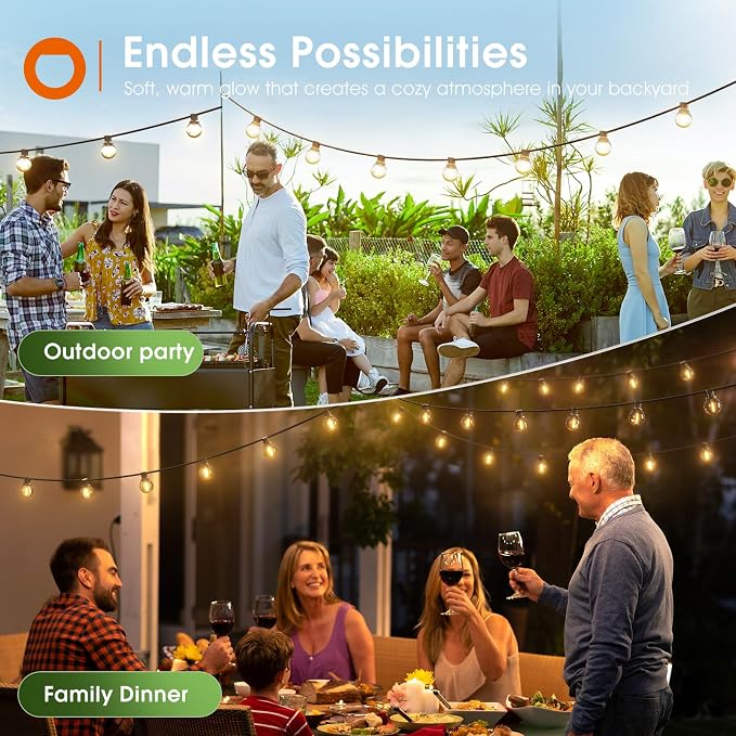 addlon 106FT Solar String Lights - Image 9