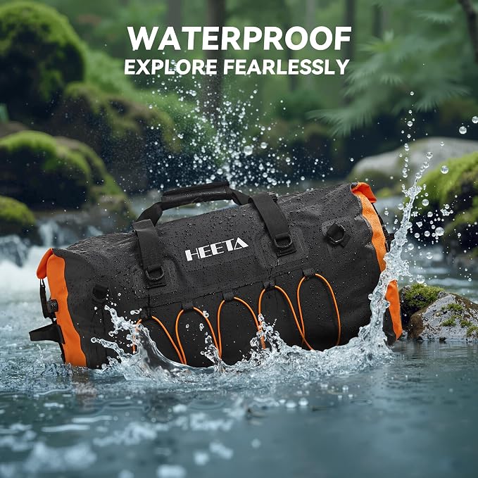 HEETA Waterproof Duffel Bag Motorcycle Dry Bag Backpack, 60L/80L Extra Large - Image 3