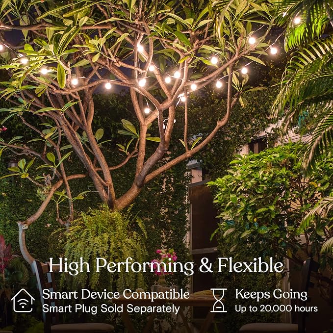 Brightech Ambience Pro LED String Lights - 26 Ft Commercial Grade Patio Lights - Image 3