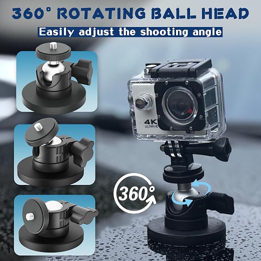 ULIBERMAGNET Black Magnetic Camera Mount, Strong Magnetic Mount - Image 4