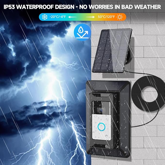 Solar Charger for Ring Doorbell, 2-in-1 - Image 7