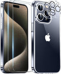 Red2Fire New Designed for iPhone 15 Pro Max Case Clear, Shockproof Slim Case by Red2Fire