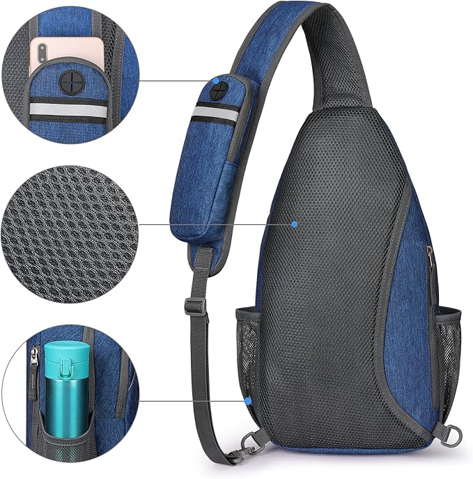 G4Free Sling Bag RFID Blocking Sling Backpack Crossbody Chest Bag Daypack - Image 6